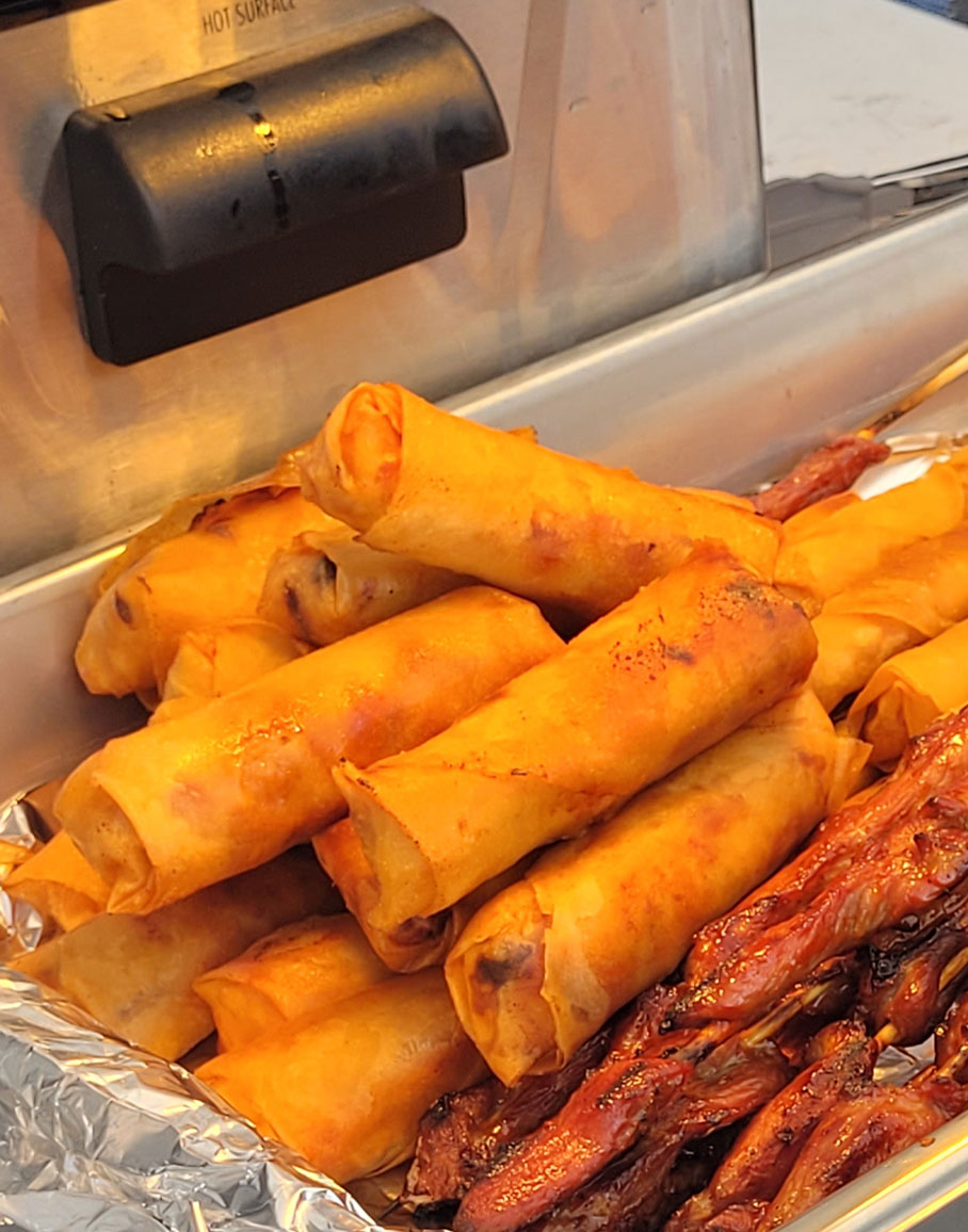 image of lumpia made by Mixt catering and events